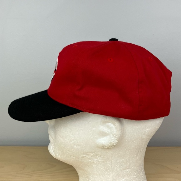 Cincinnati Reds MLB Snapback Hat Logo Athletic Red & Black Embroidered Logo - Picture 3 of 12